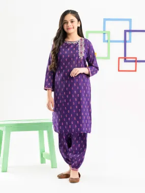 2 Piece Lawn Suit-Embroidered