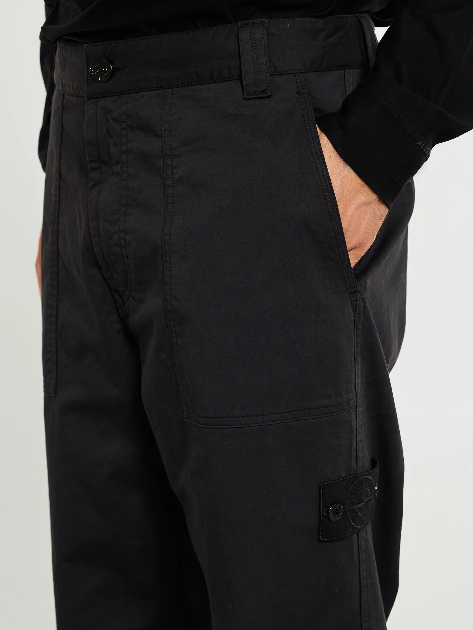 337F6 Pantalone Ghost Regular Pants in Black