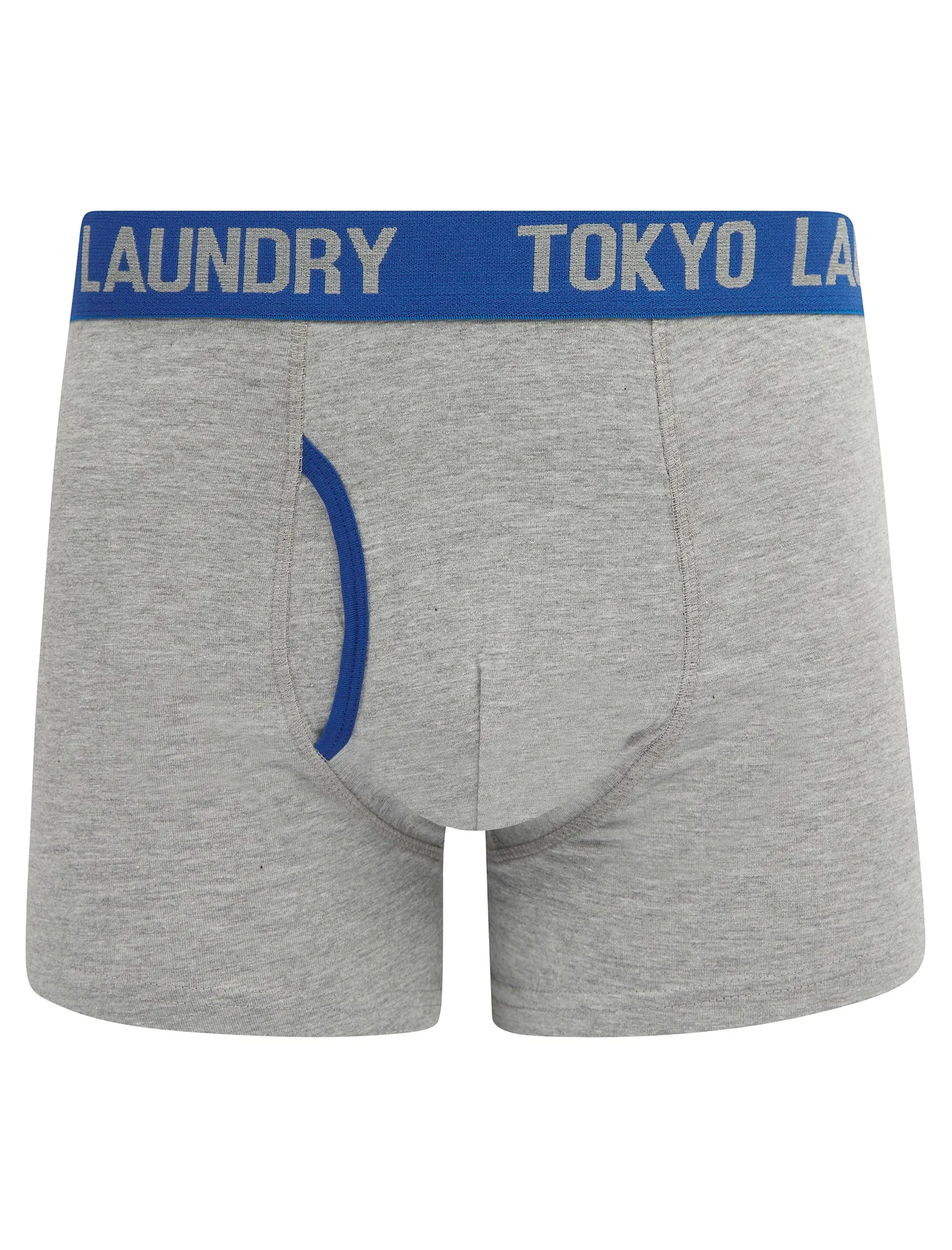 Abbots (2 Pack) Boxer Shorts Set in Heron Blue / True Blue - Tokyo Laundry