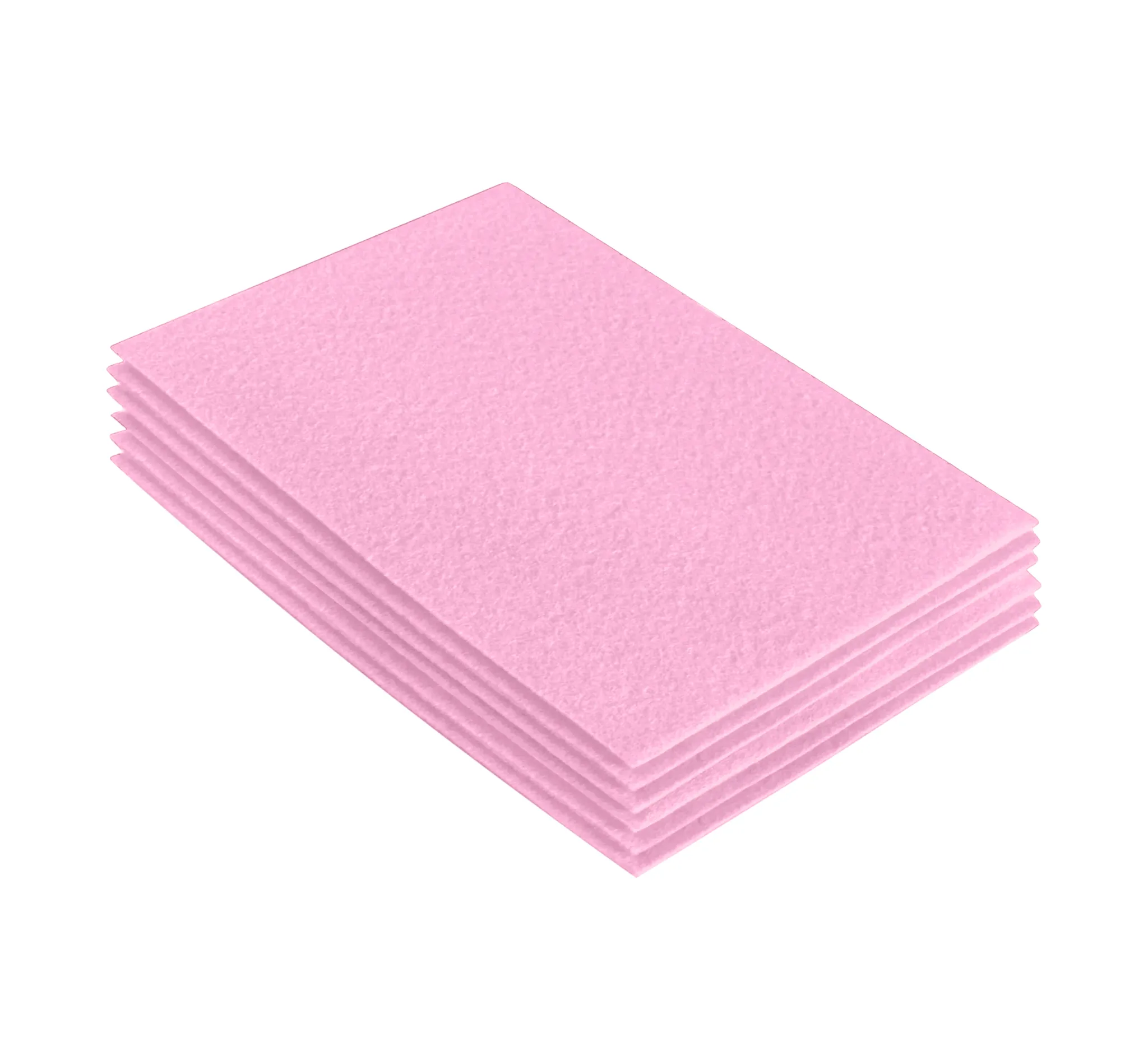 Acrylic Felt 9"X12" Sheet Packs | Baby Pink