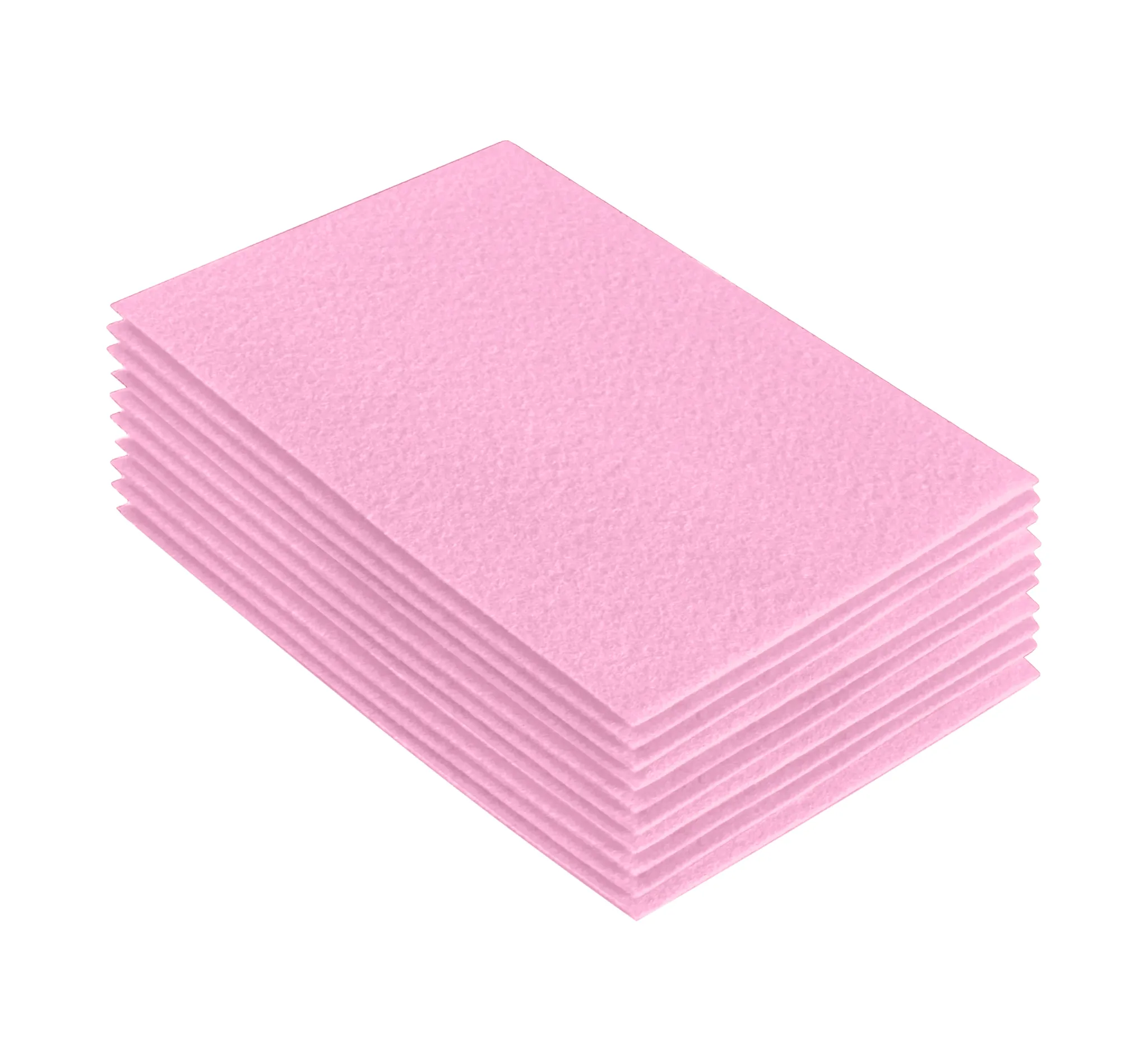 Acrylic Felt 9"X12" Sheet Packs | Baby Pink