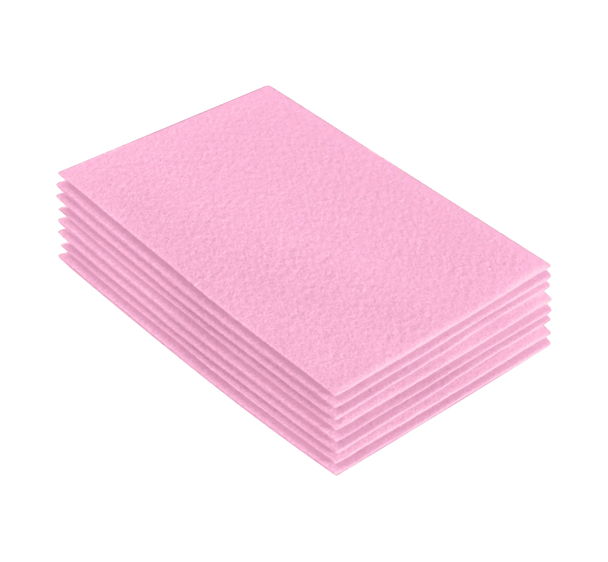 Acrylic Felt 9"X12" Sheet Packs | Baby Pink