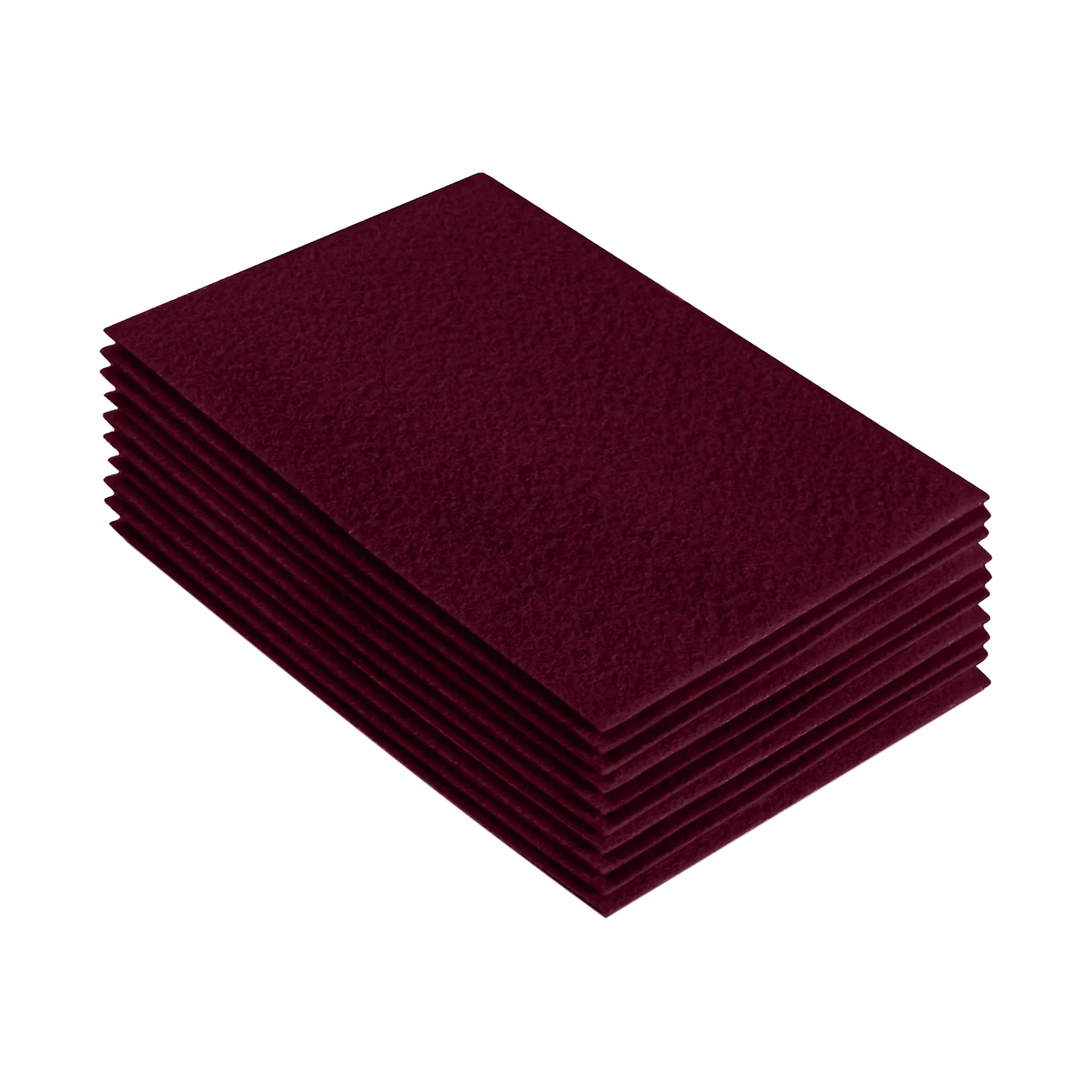 Acrylic Felt 9"X12" Sheet Packs | Burgundy