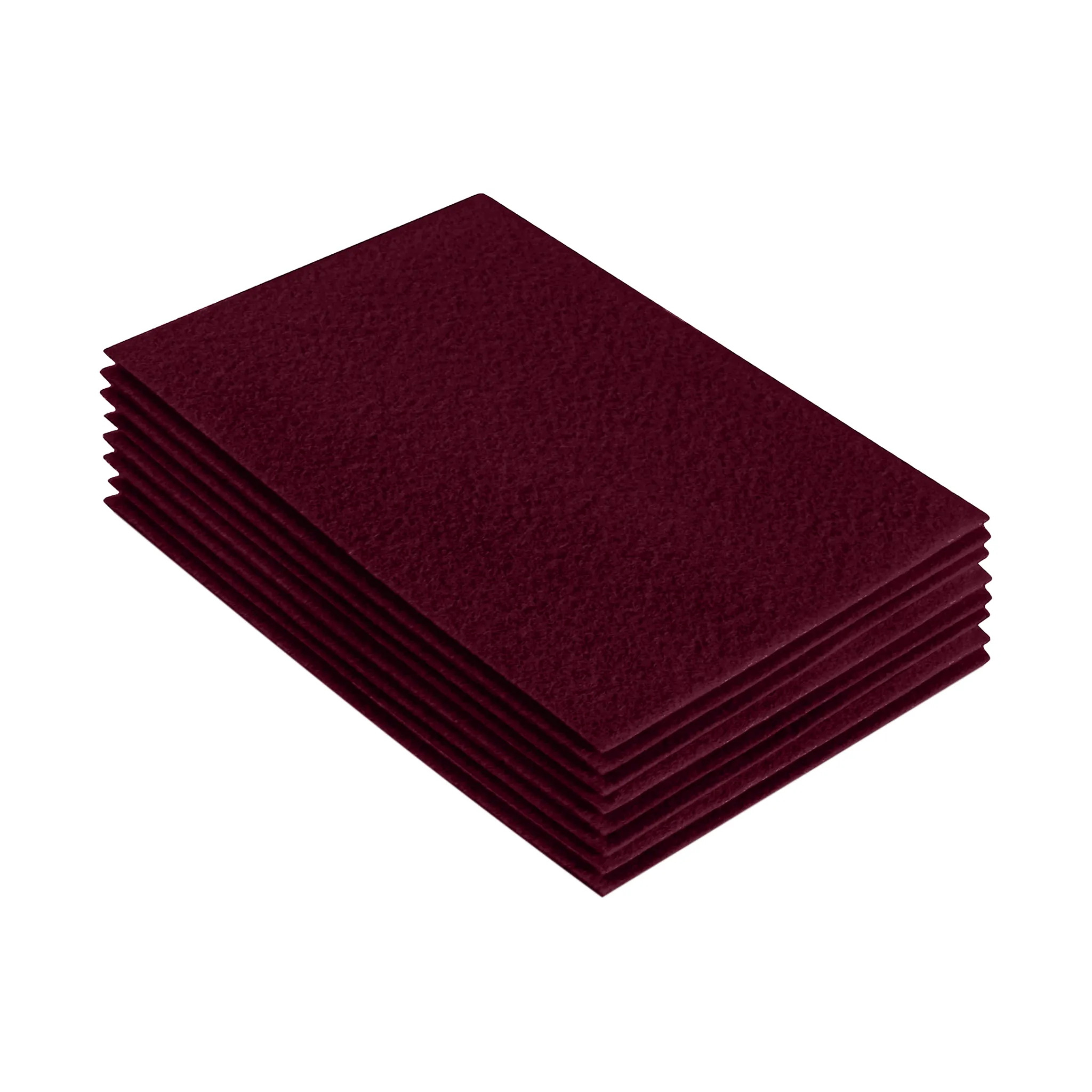 Acrylic Felt 9"X12" Sheet Packs | Burgundy