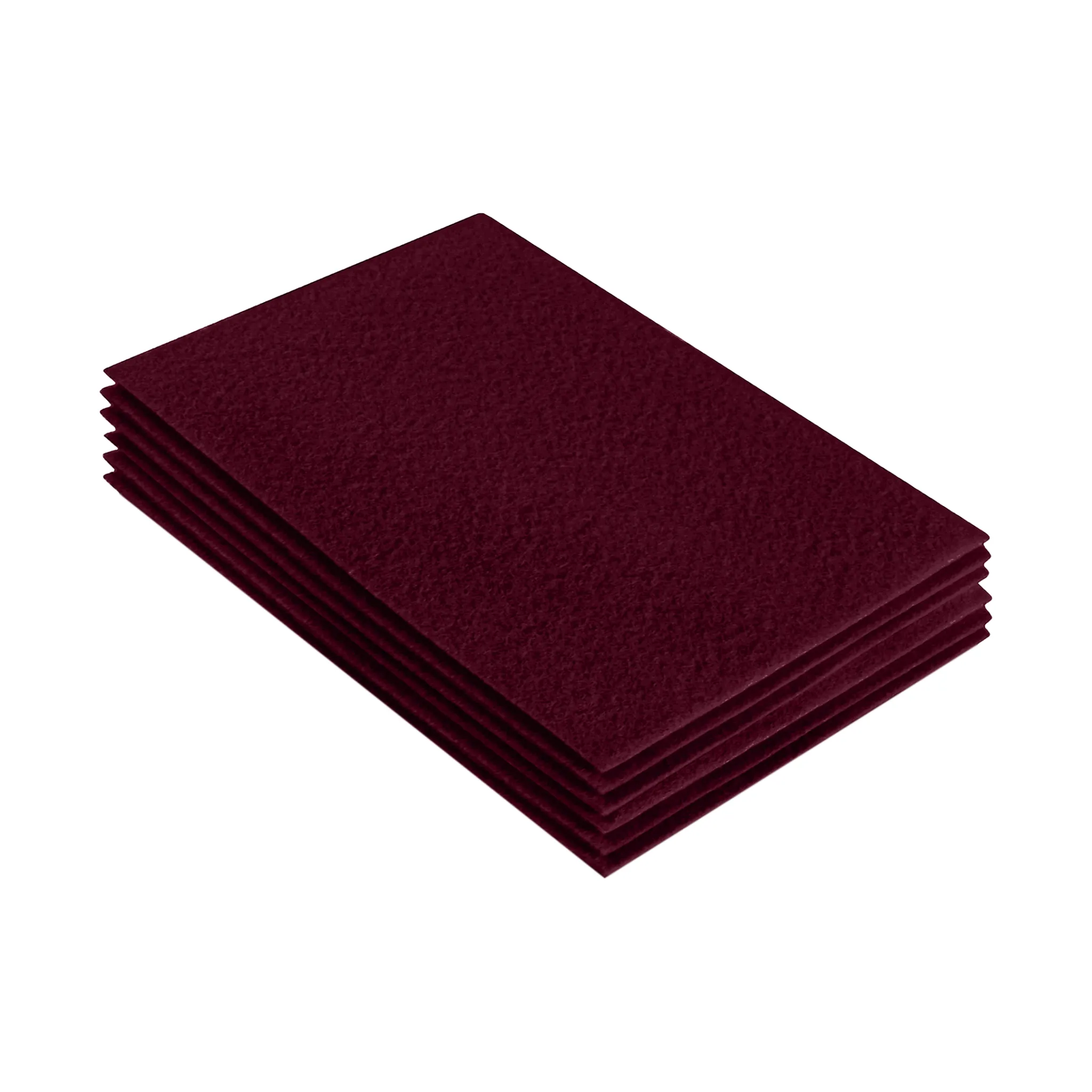 Acrylic Felt 9"X12" Sheet Packs | Burgundy