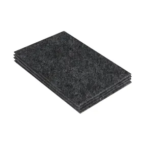 Acrylic Felt 9"X12" Sheet Packs | Charcoal