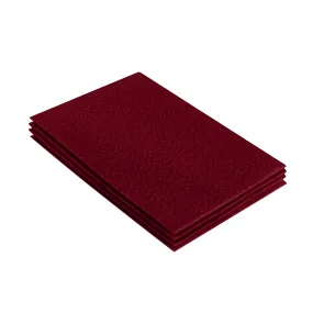 Acrylic Felt 9"X12" Sheet Packs | Dark Red