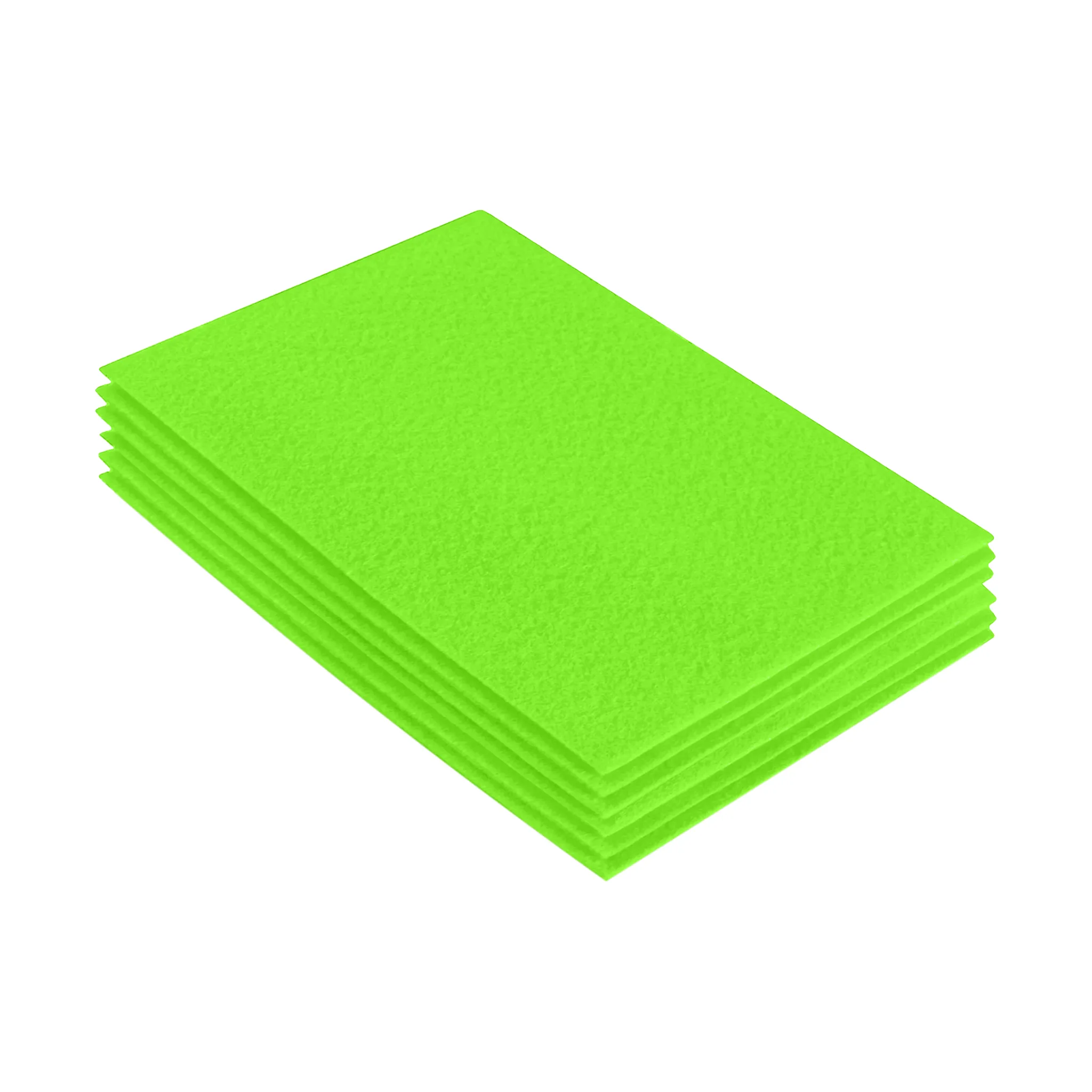 Acrylic Felt 9"X12" Sheet Packs | Neon Green