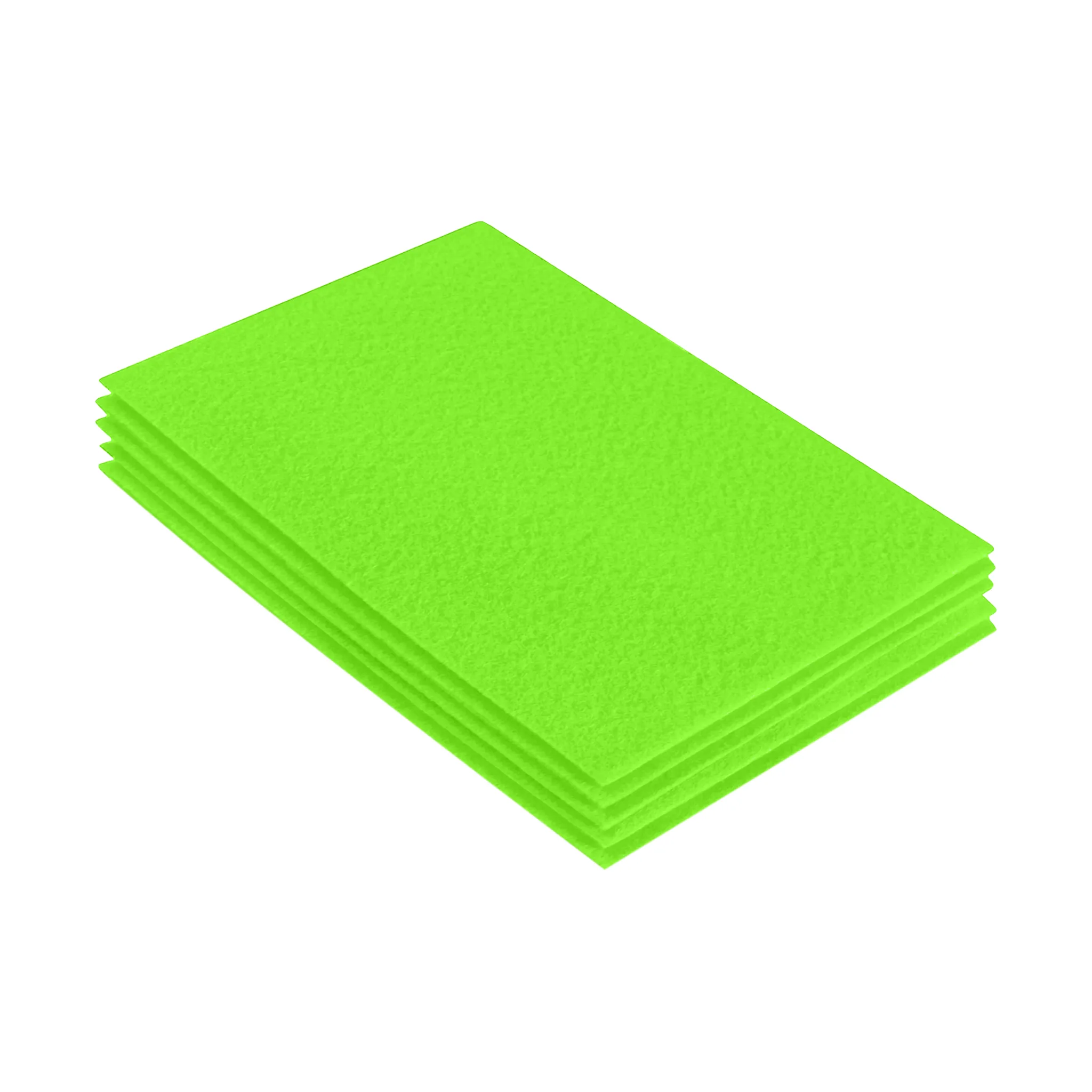 Acrylic Felt 9"X12" Sheet Packs | Neon Green