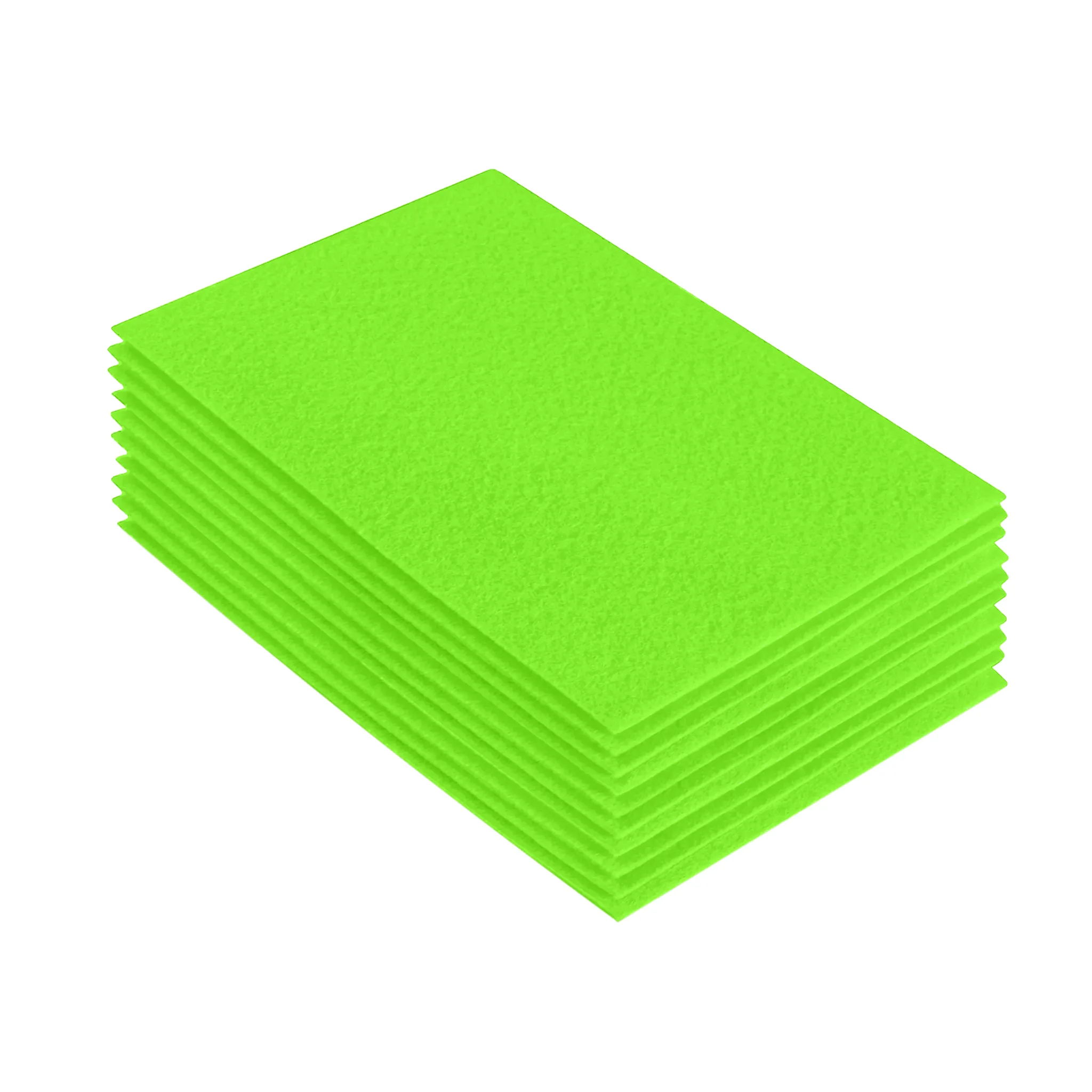 Acrylic Felt 9"X12" Sheet Packs | Neon Green