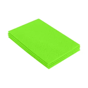 Acrylic Felt 9"X12" Sheet Packs | Neon Green