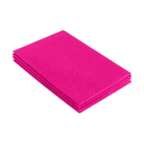 Acrylic Felt 9"X12" Sheet Packs | Neon Pink