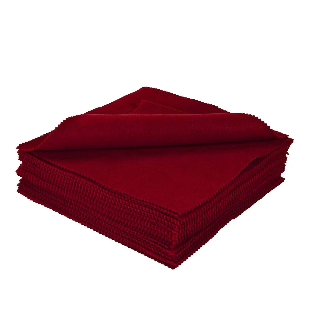 Acrylic Felt Craft Sheet Packs | Dark Red A25