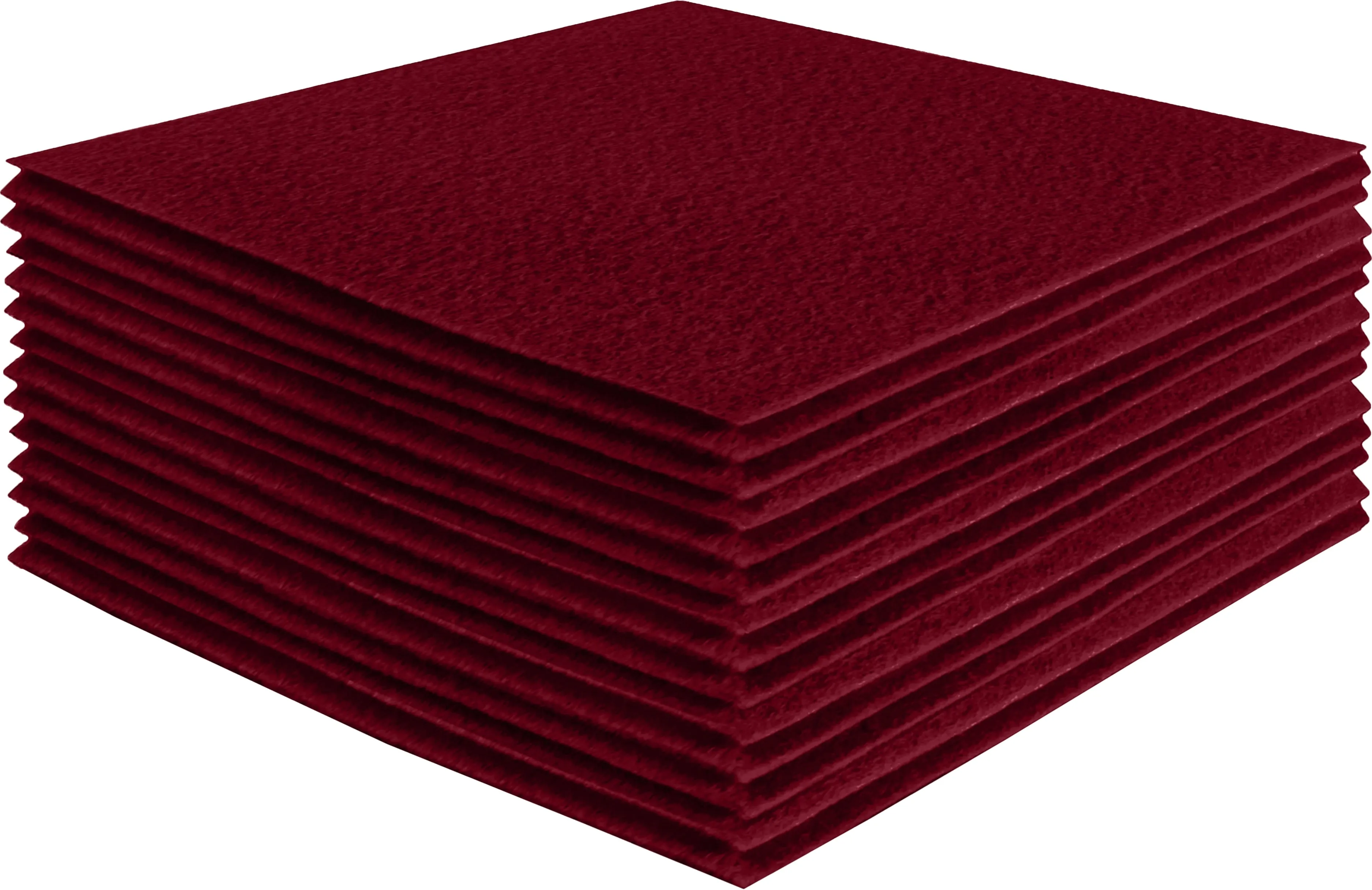 Acrylic Felt Craft Sheet Packs | Dark Red A25