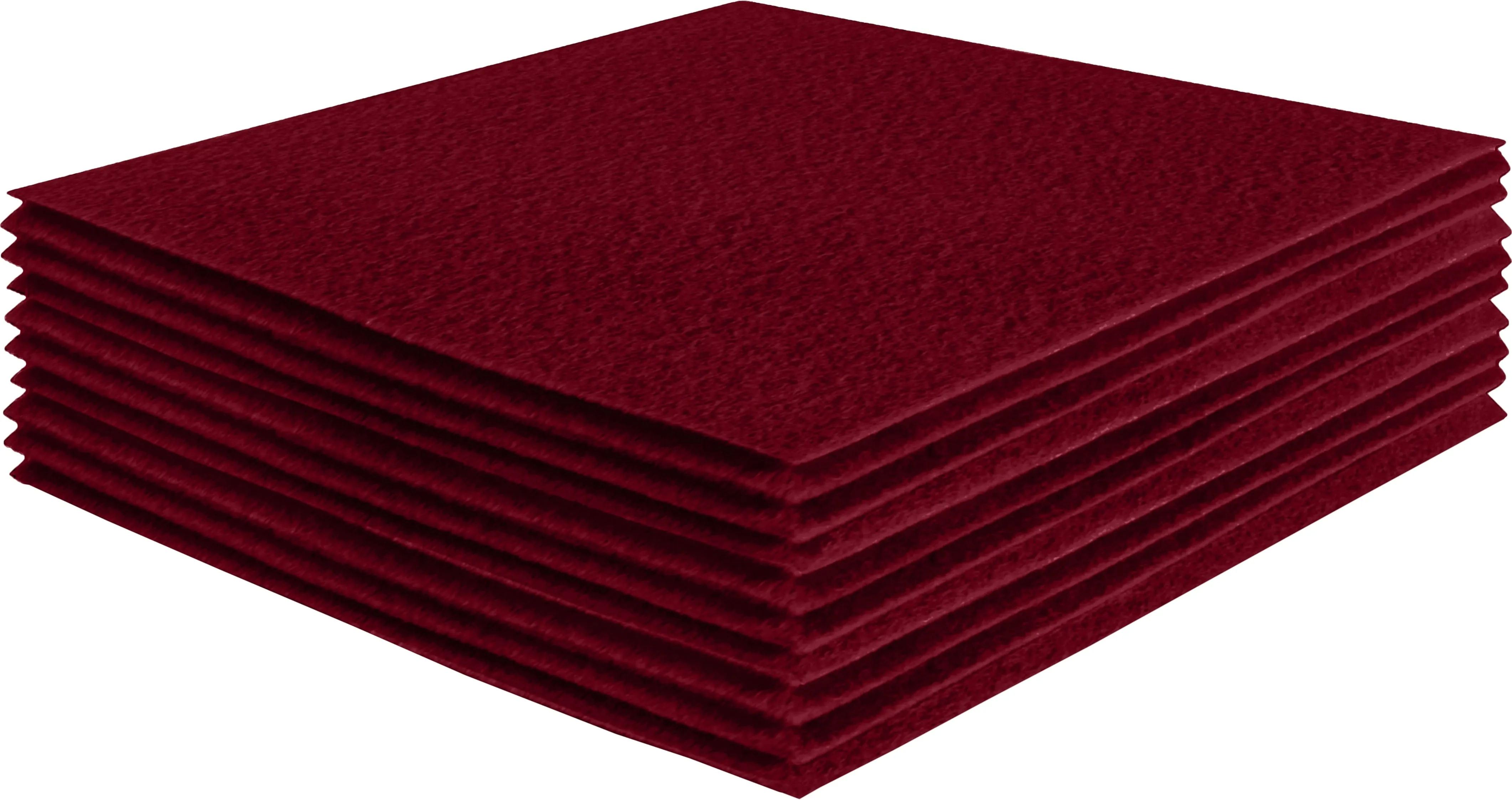 Acrylic Felt Craft Sheet Packs | Dark Red A25