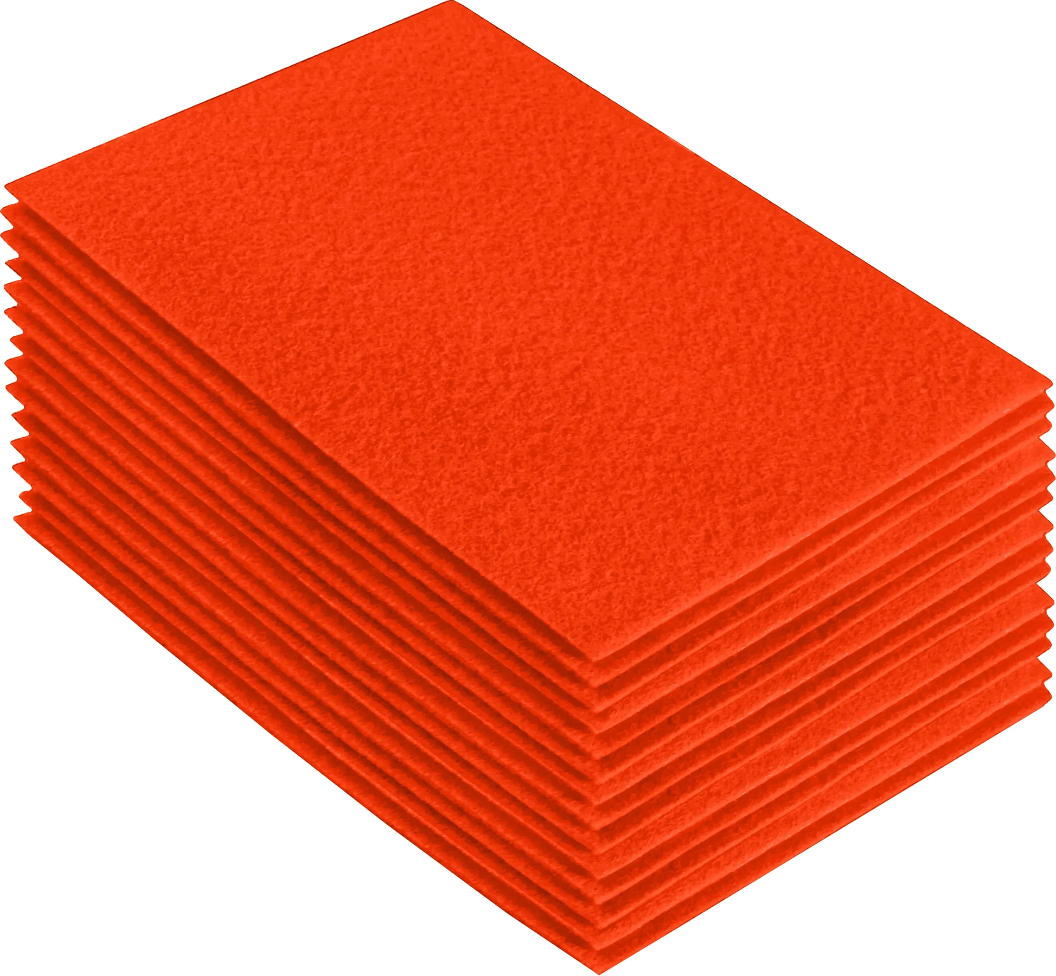 Acrylic Felt Craft Sheet Packs | Neon Orange A22