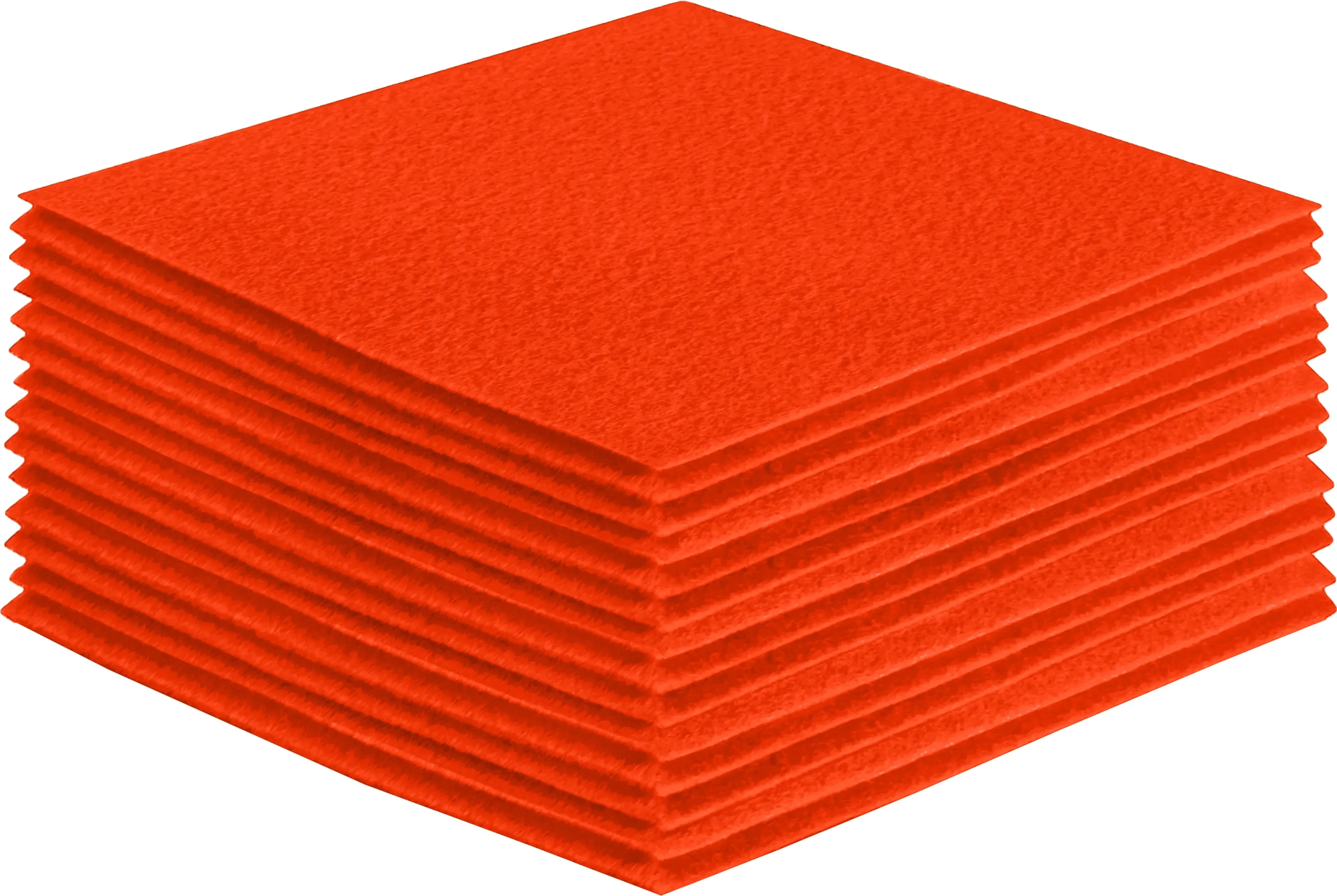 Acrylic Felt Craft Sheet Packs | Neon Orange A22