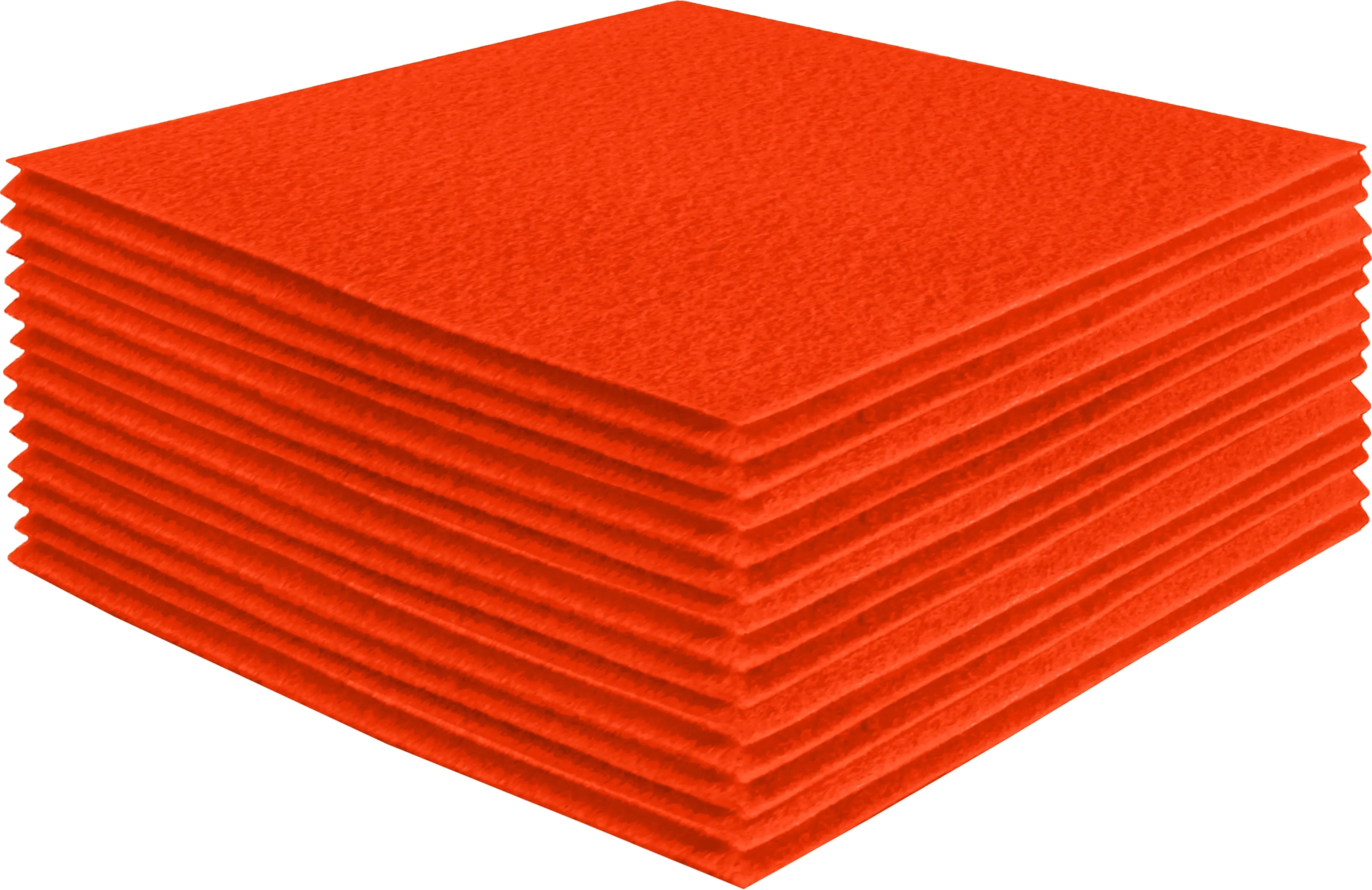 Acrylic Felt Craft Sheet Packs | Neon Orange A22