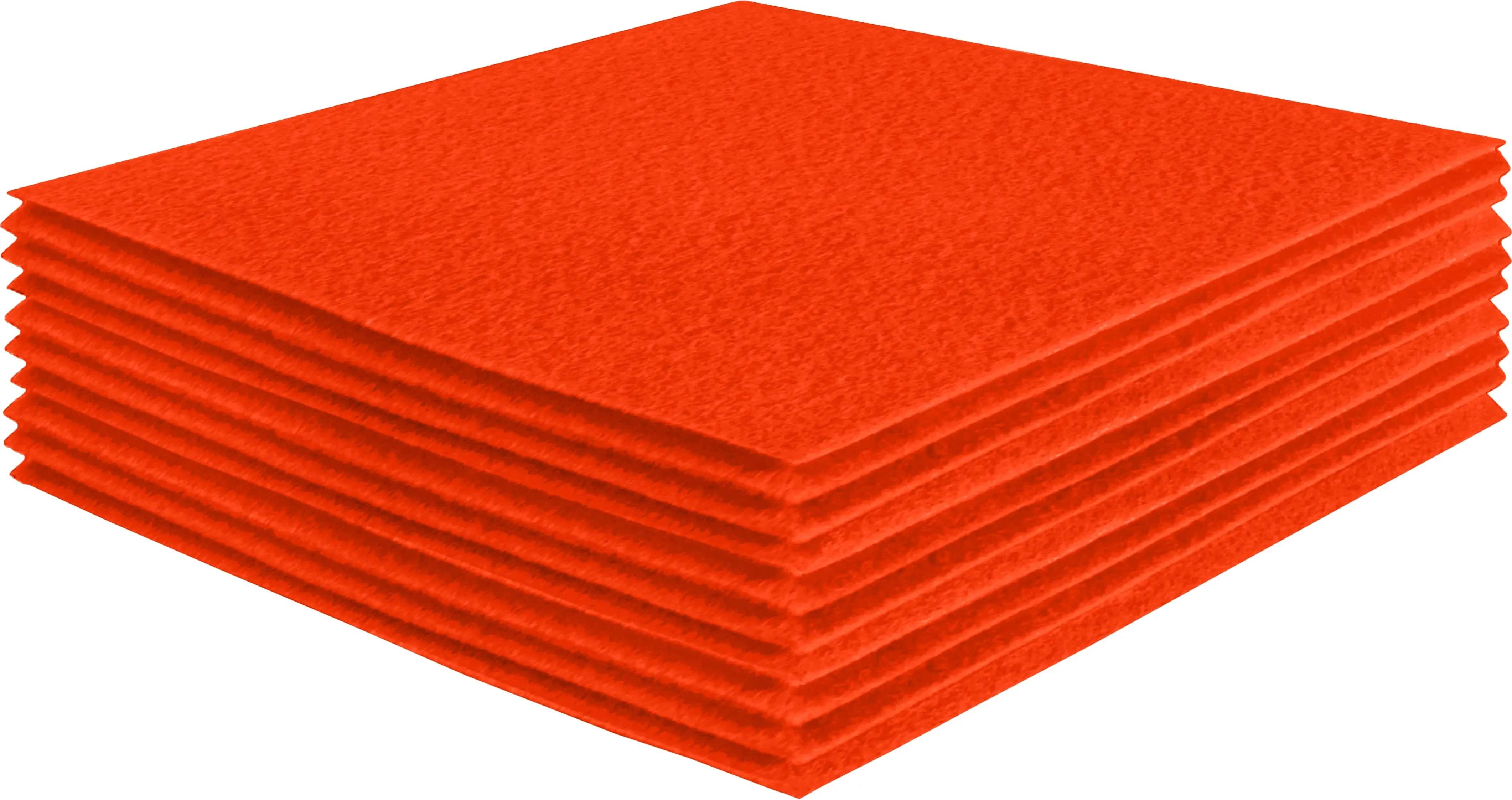 Acrylic Felt Craft Sheet Packs | Neon Orange A22