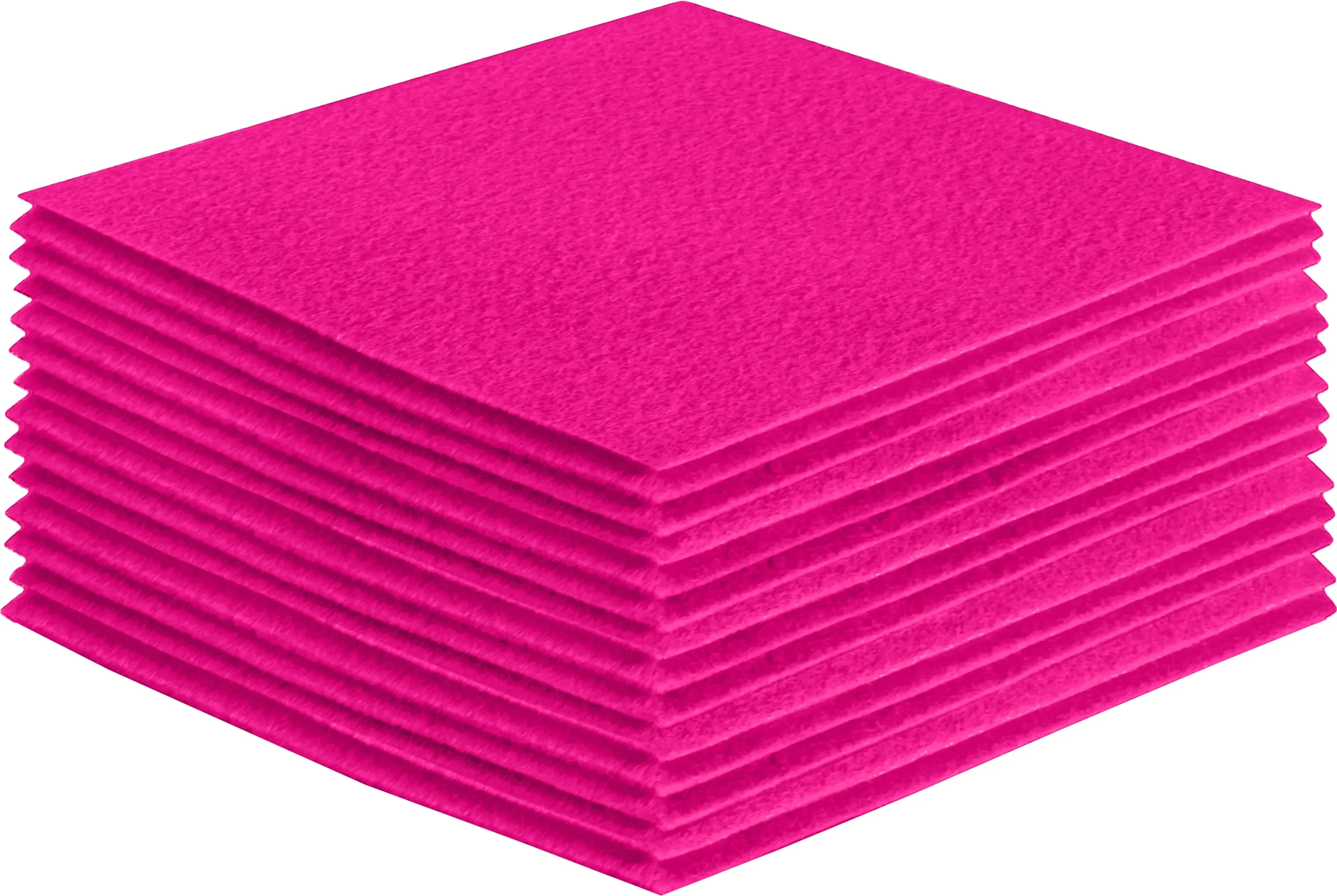 Acrylic Felt Craft Sheet Packs | Neon Pink A007