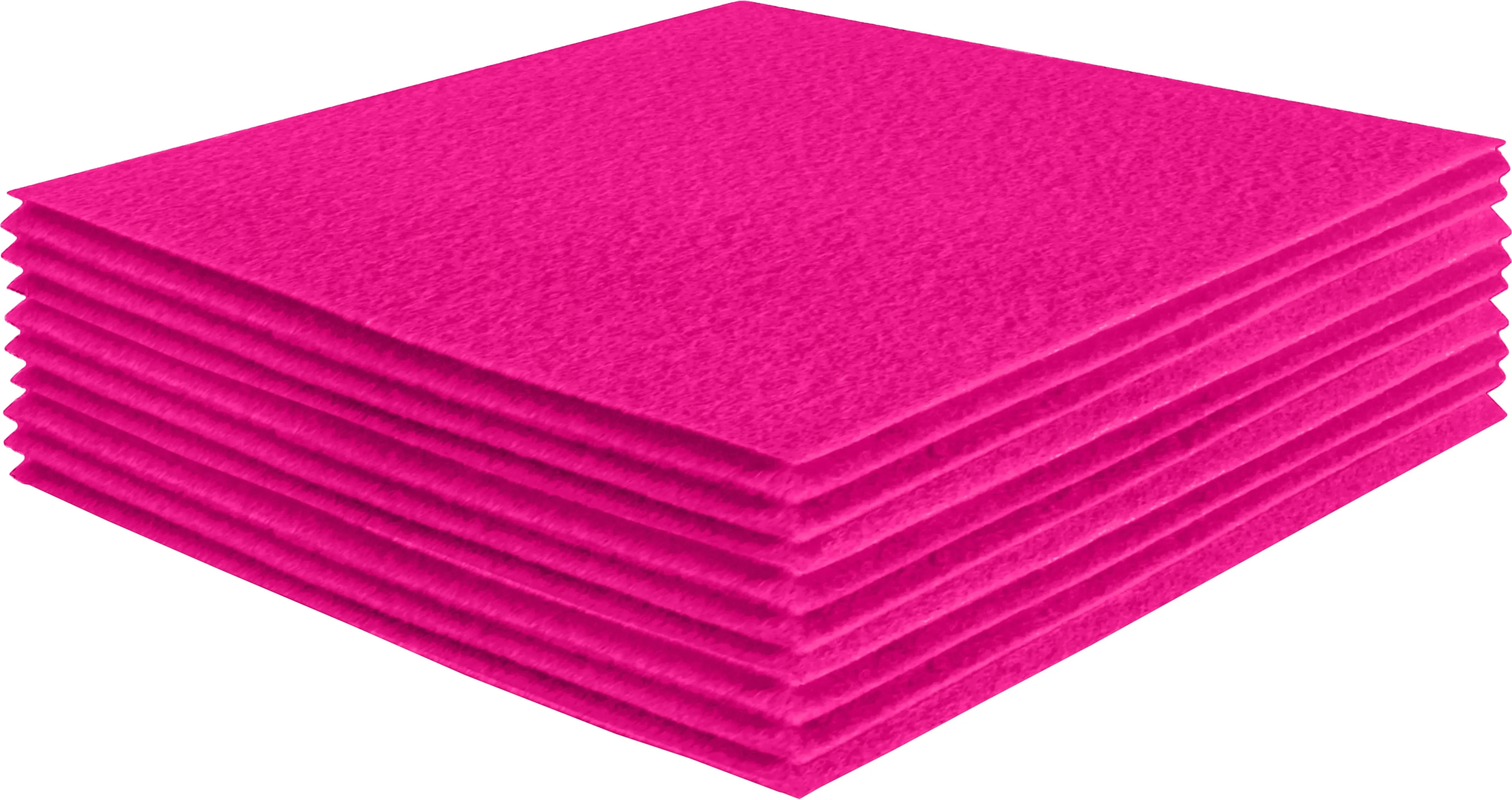 Acrylic Felt Craft Sheet Packs | Neon Pink A007