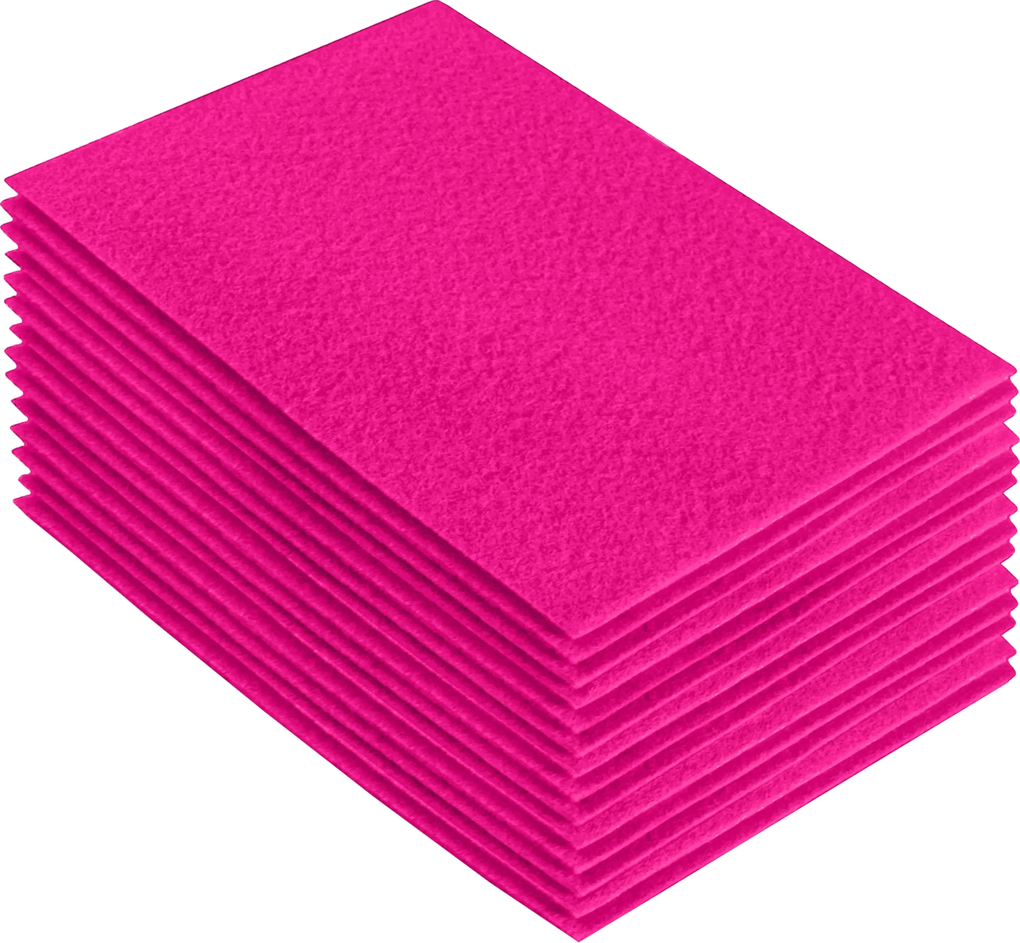 Acrylic Felt Craft Sheet Packs | Neon Pink A007