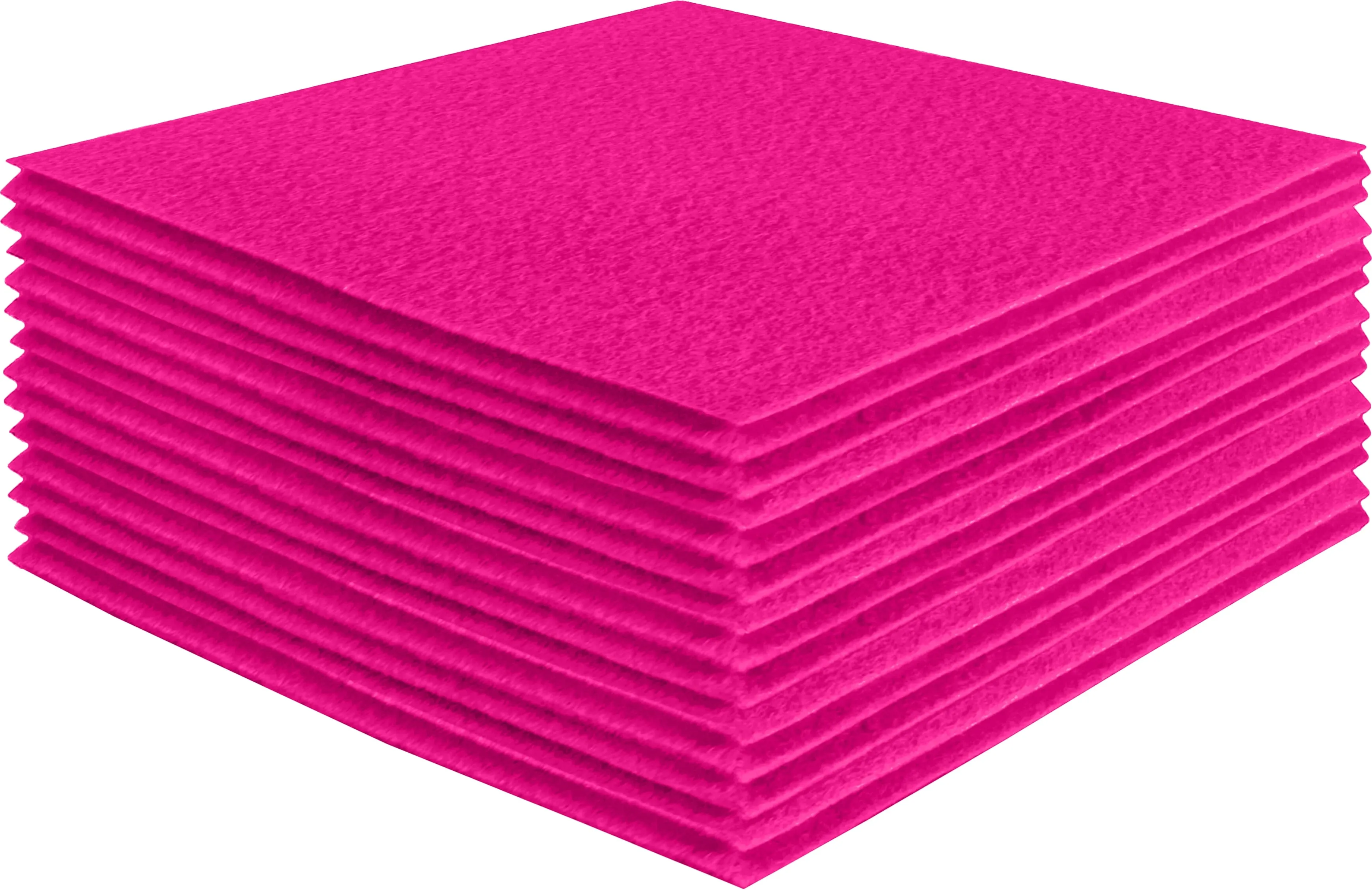 Acrylic Felt Craft Sheet Packs | Neon Pink A007