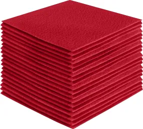 Acrylic Felt Craft Sheet Packs | Red