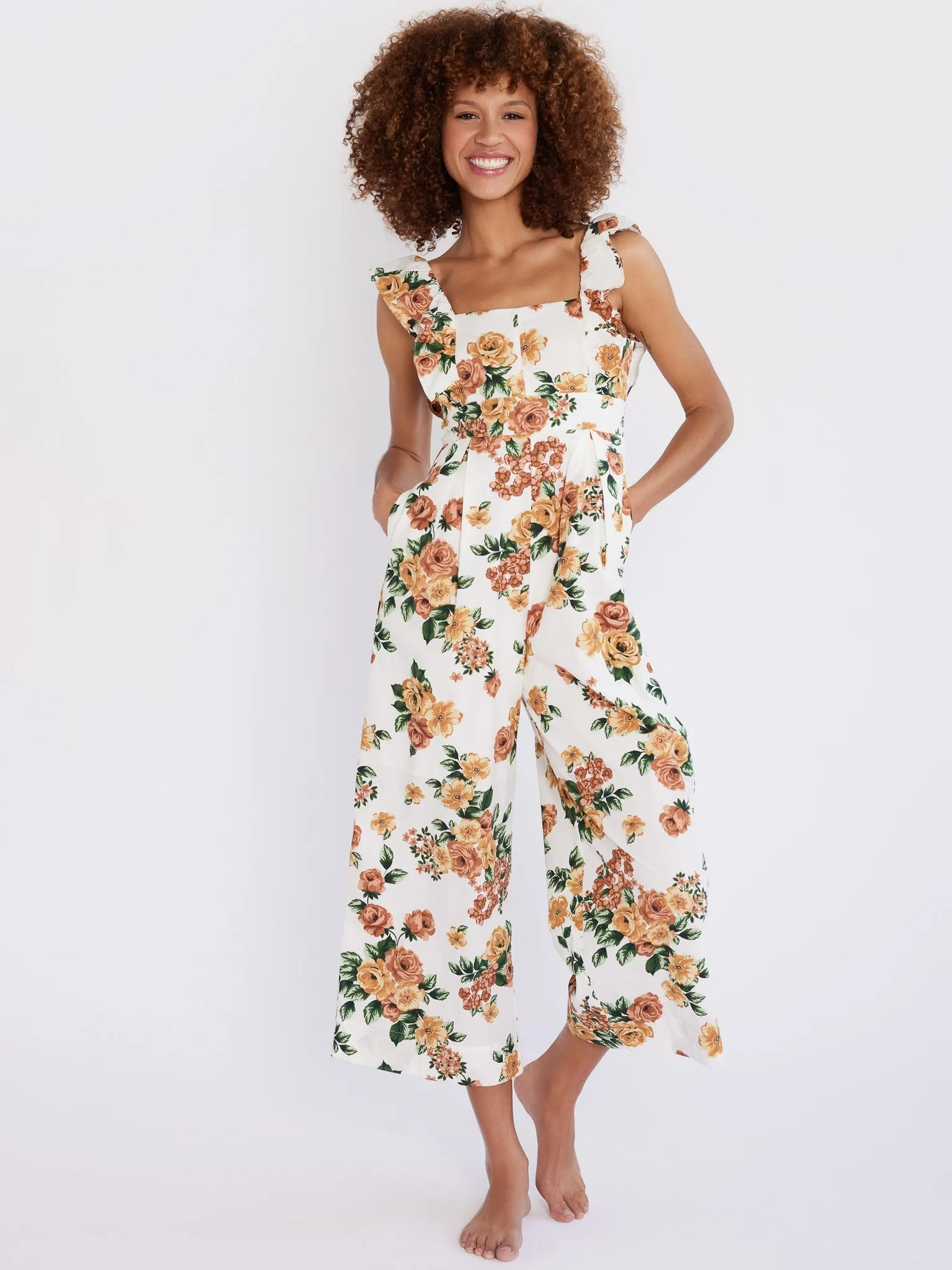 Alessia Jumpsuit in Antique Rose Floral