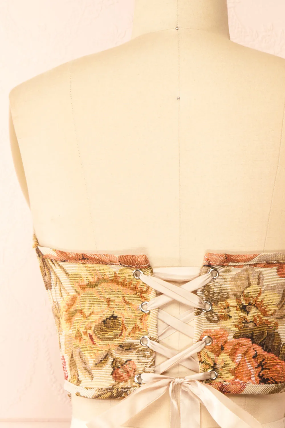 Amberly | Jacquard Bustier Corset Top