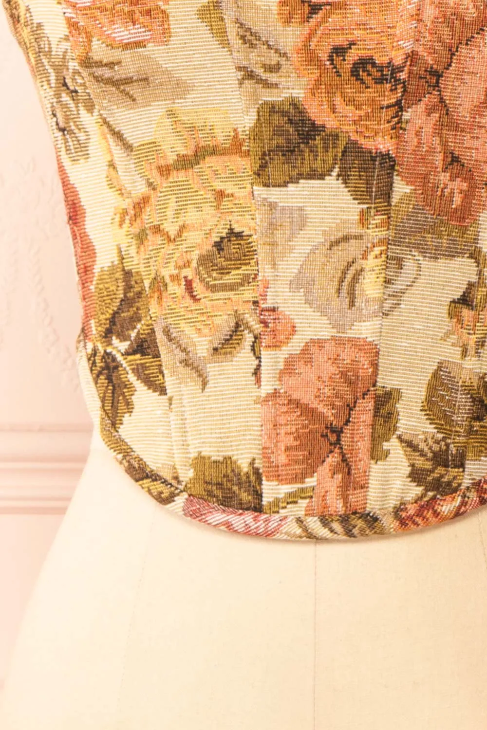 Amberly | Jacquard Bustier Corset Top