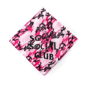 Antisocial Social Club Pink Camo Bandana (ASSJ004) One Size