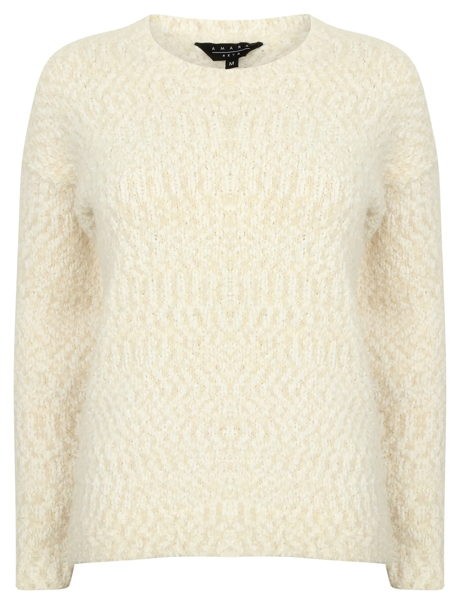 AR Nile Knitted Crew Neck Jumper in Angel Wing - Amara Reya