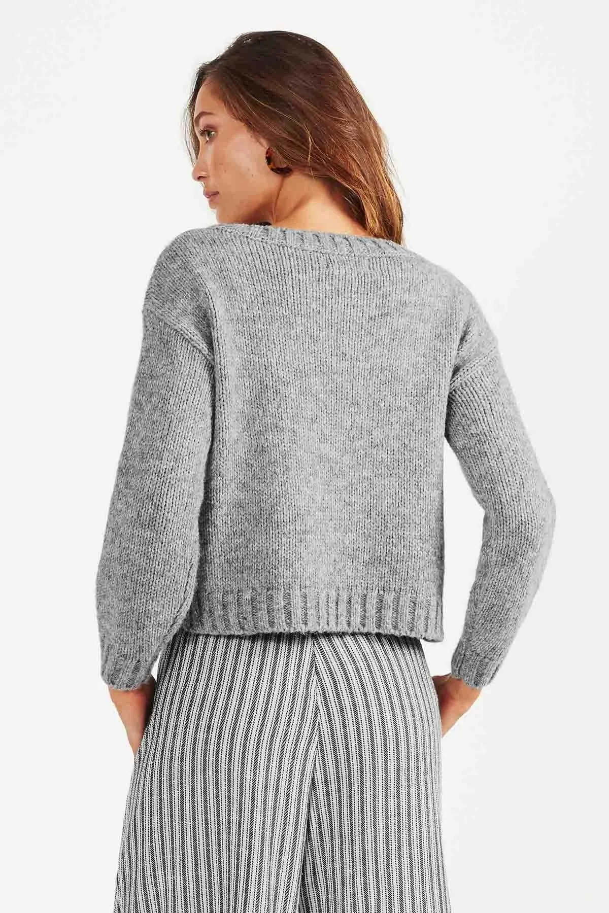 Arles Knit- Grey Marle