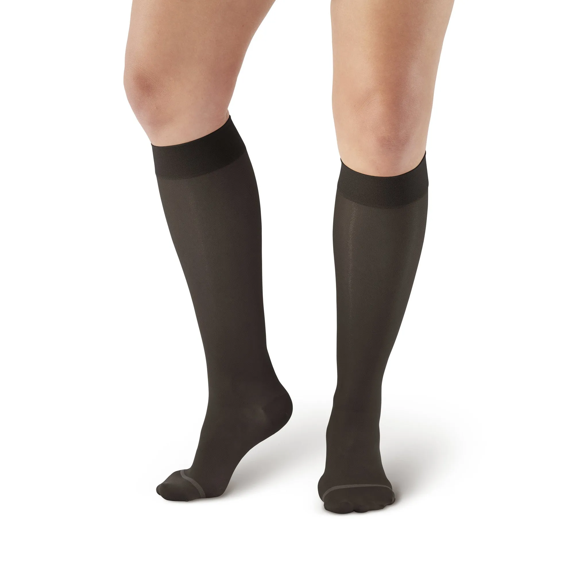 AW Style 18 Sheer Support Closed Toe Knee Highs - 20-30 mmHg