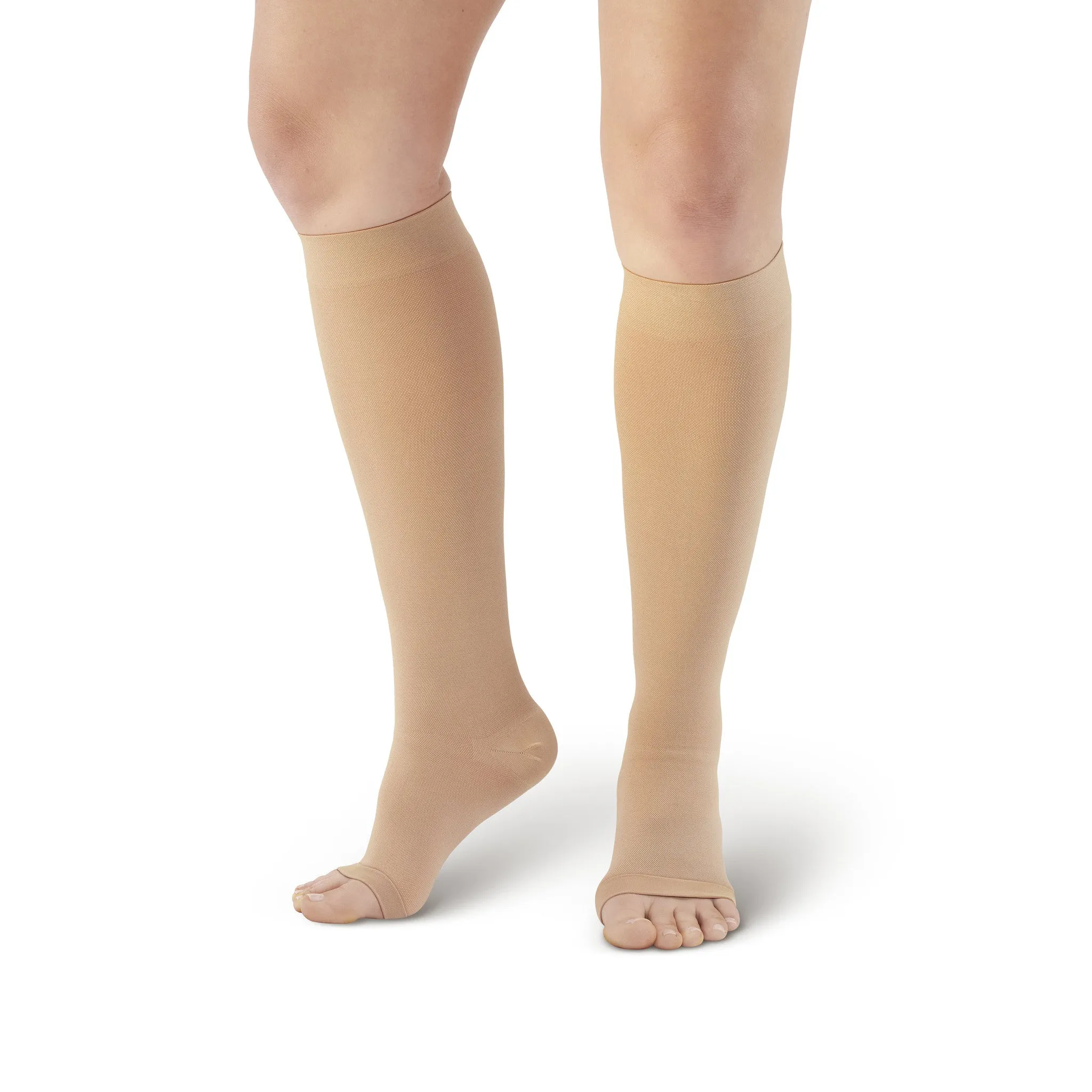 AW Style 201 Medical Support Open Toe Knee Highs - 20-30 mmHg