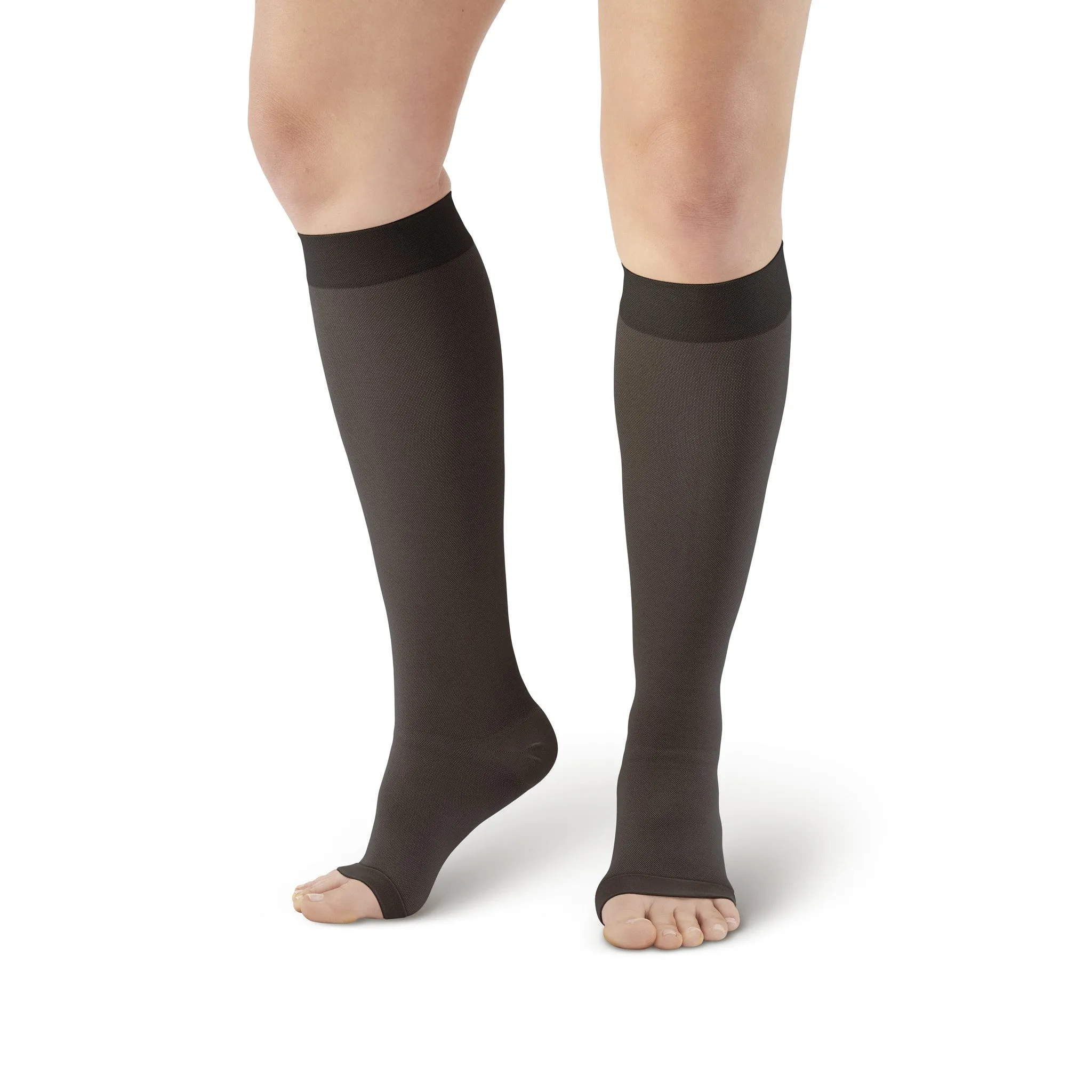 AW Style 201 Medical Support Open Toe Knee Highs - 20-30 mmHg