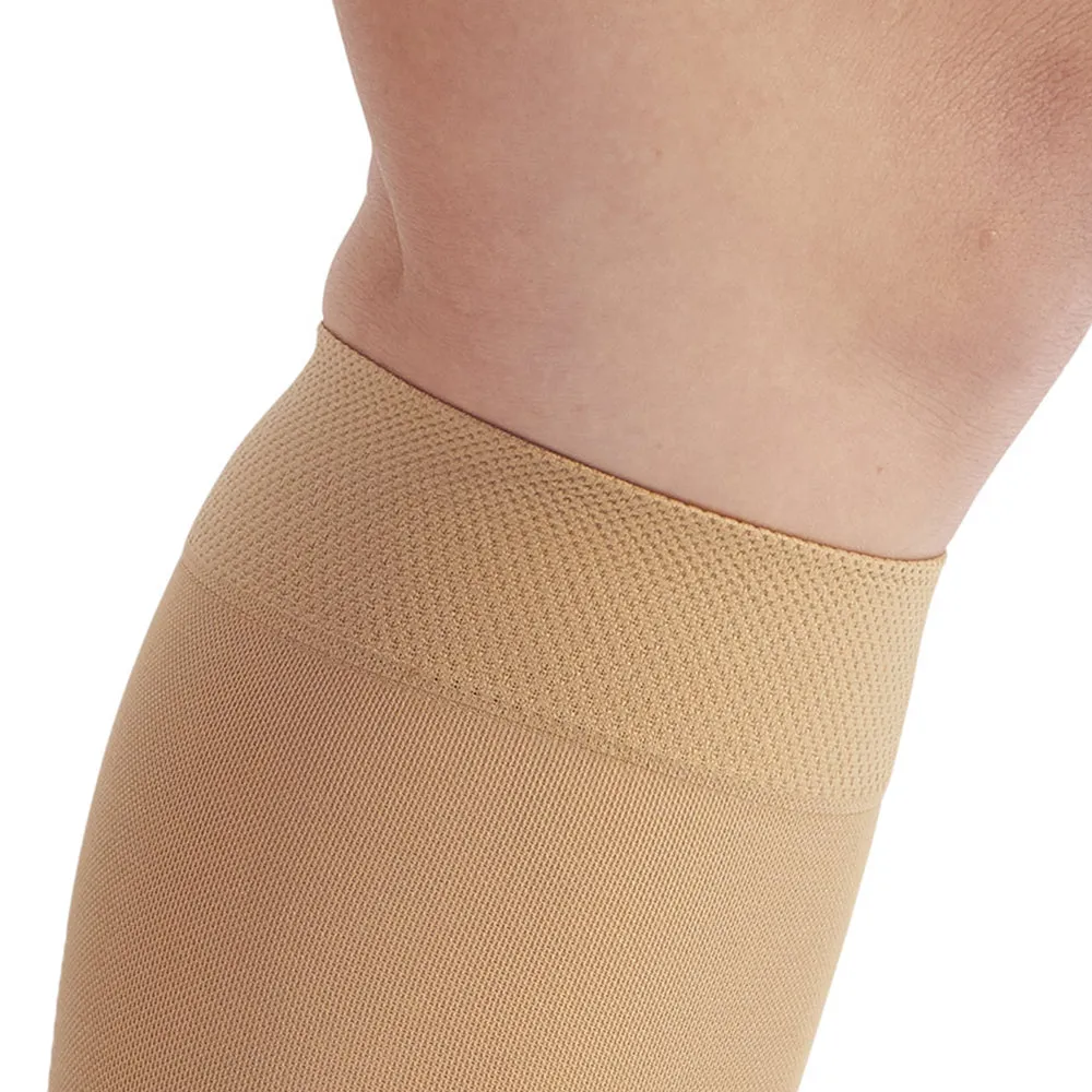 AW Style 209OT Microfiber Opaque Open Toe Knee Highs 15-20 mmHg