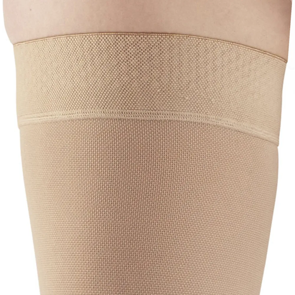 AW Style 212 Medical Support Open Toe Thigh Highs w/ Sili Dot Band - 20-30 mmHg