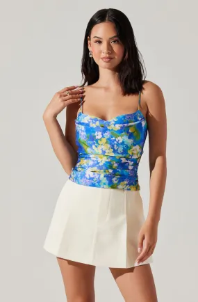 Azura Satin Floral Top