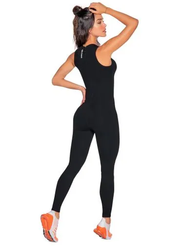 Babalu 9761 Unitard with Zipper and Logo design