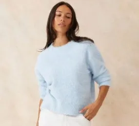 Baby blue Fluffy knit