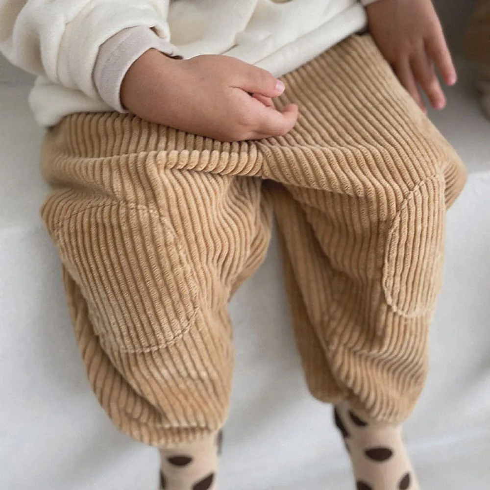 Baby Boy Clothing Thickened Corduroy Pants Spring And Autumn Wholesale Baby Clothes