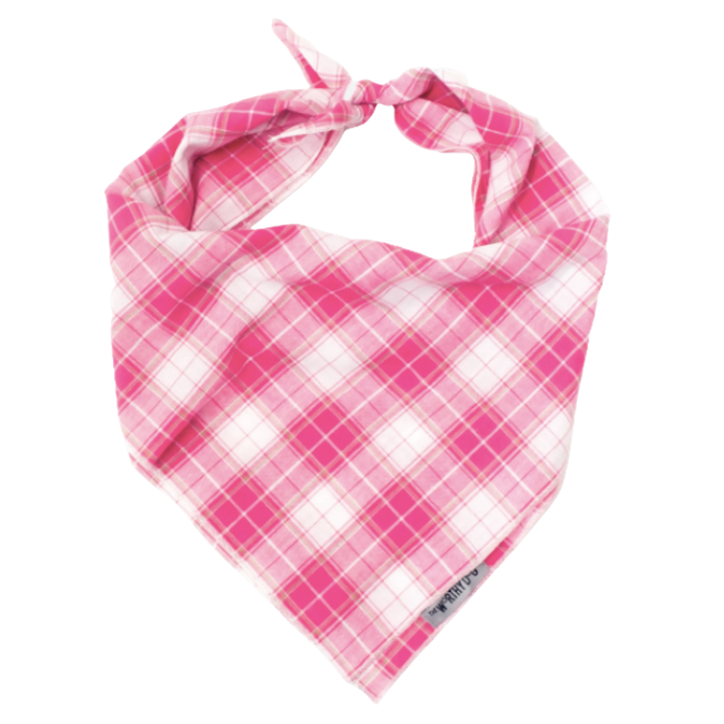 Bandana | Pink & White Madras Plaid