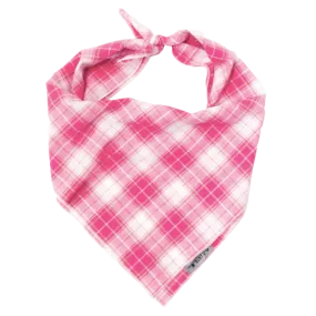 Bandana | Pink & White Madras Plaid