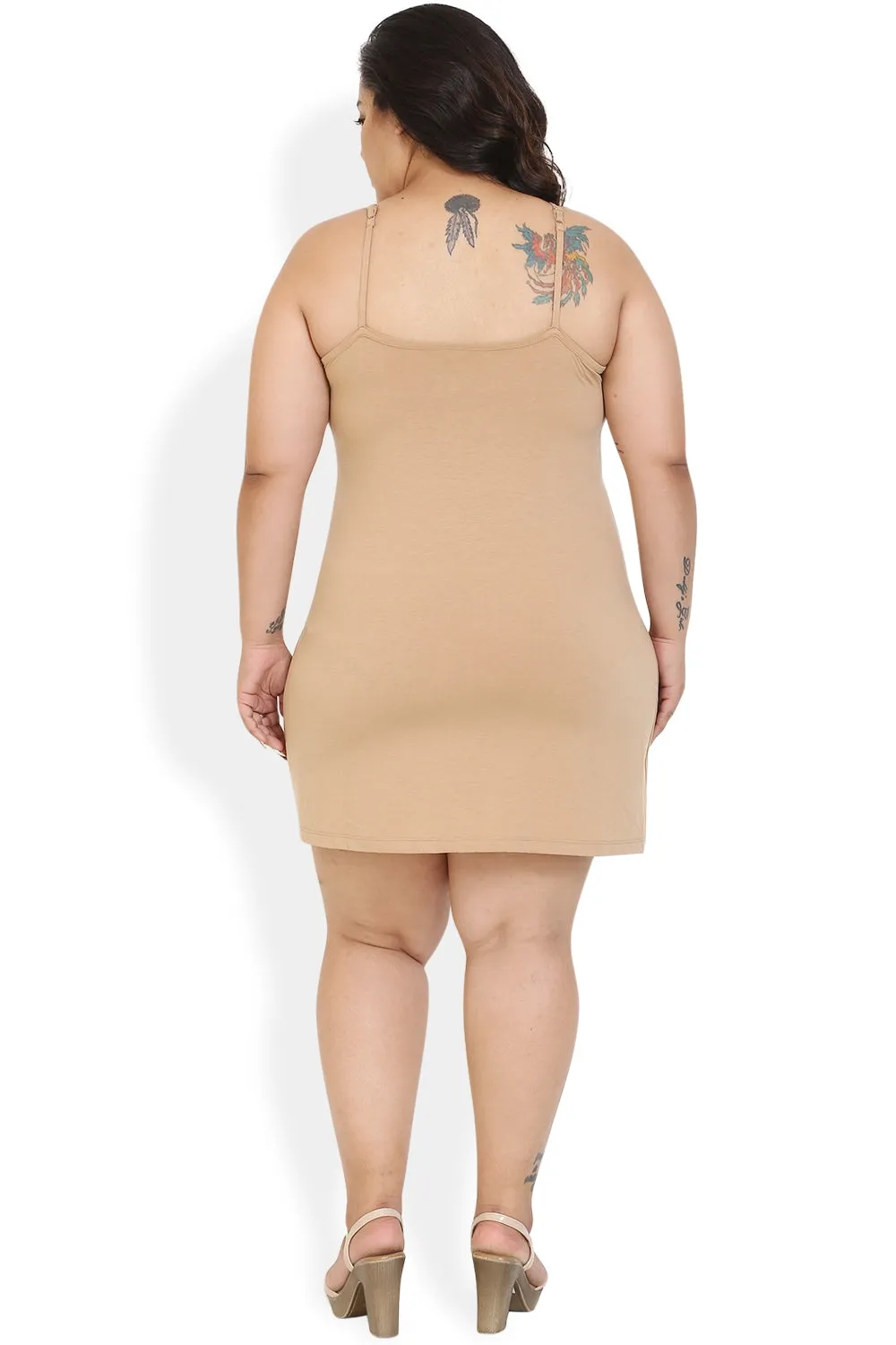 Beige Basic Full Slip