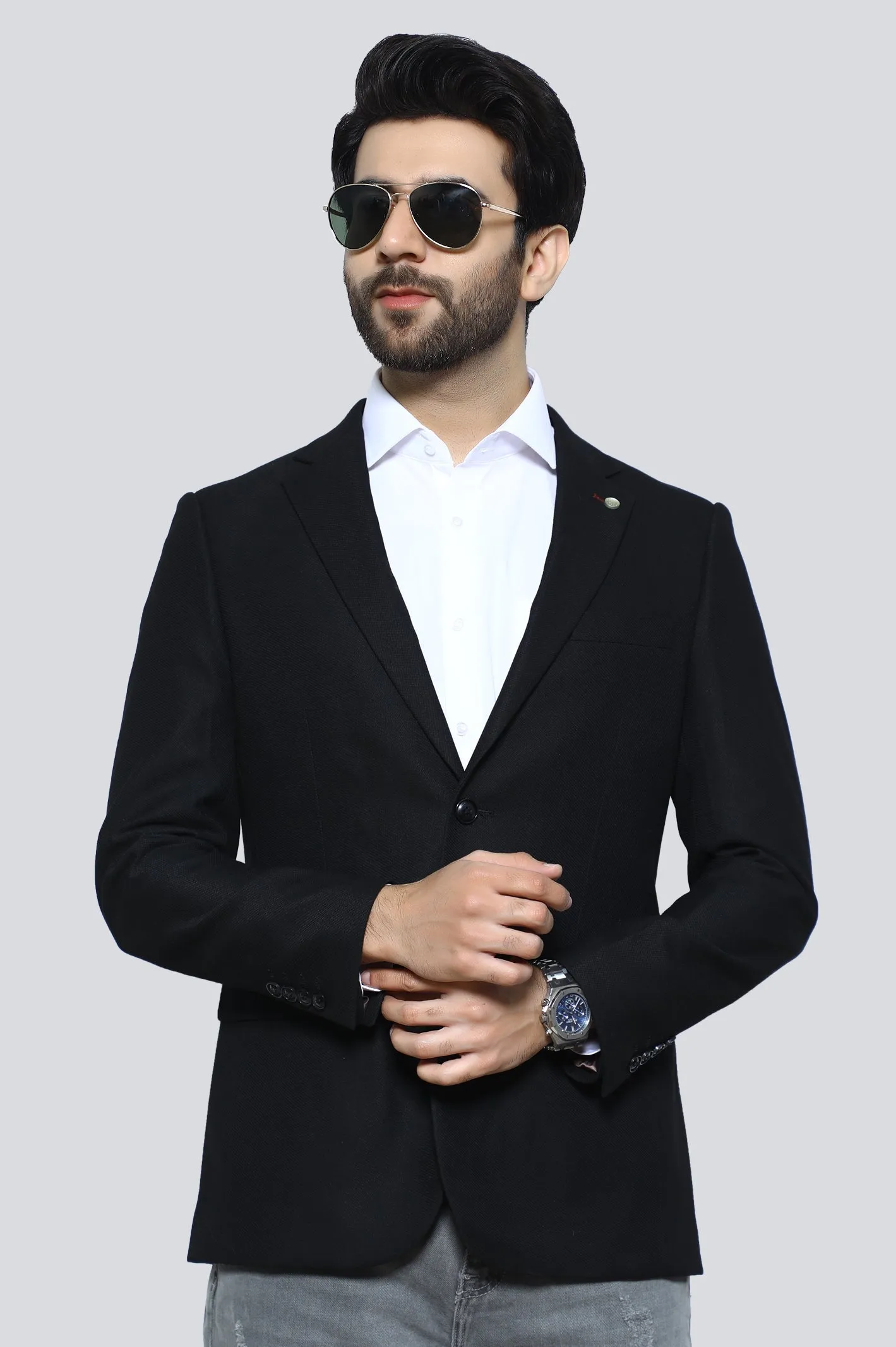 Black Blazer for Men's