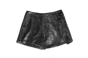 Black Sequin Skort