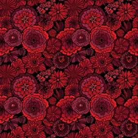 Blooming Elegance - Dark Red