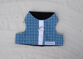 Blue Gingham Vest Harness